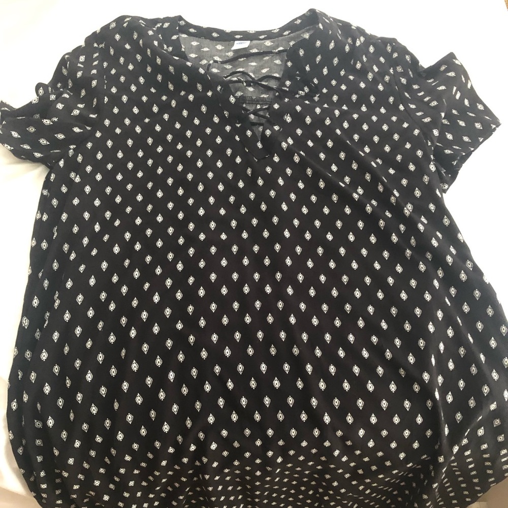 Black chiffon dress. Worn once.